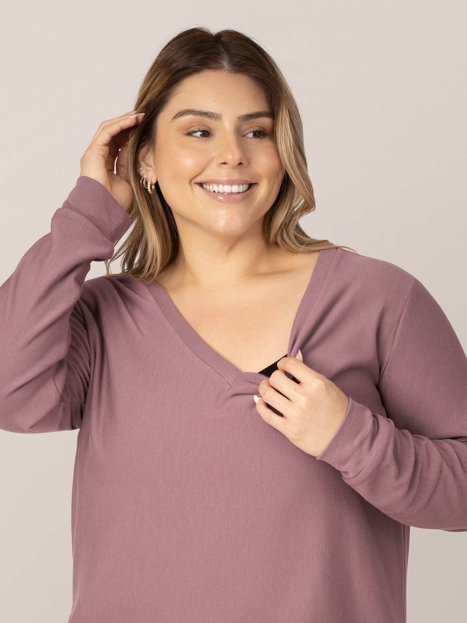 oversized maternity dress Warm maternity knitwear, Long knitted merino dress, Pregnancy oversized merino tunica, Long sleeve maternity dress in grey