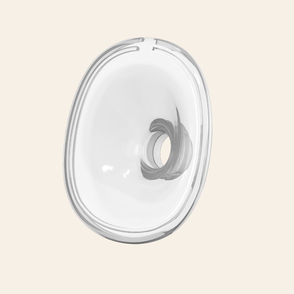 24mm Flange of the Lansinoh - Discreet Duo™ Wearable Pump on a beige background