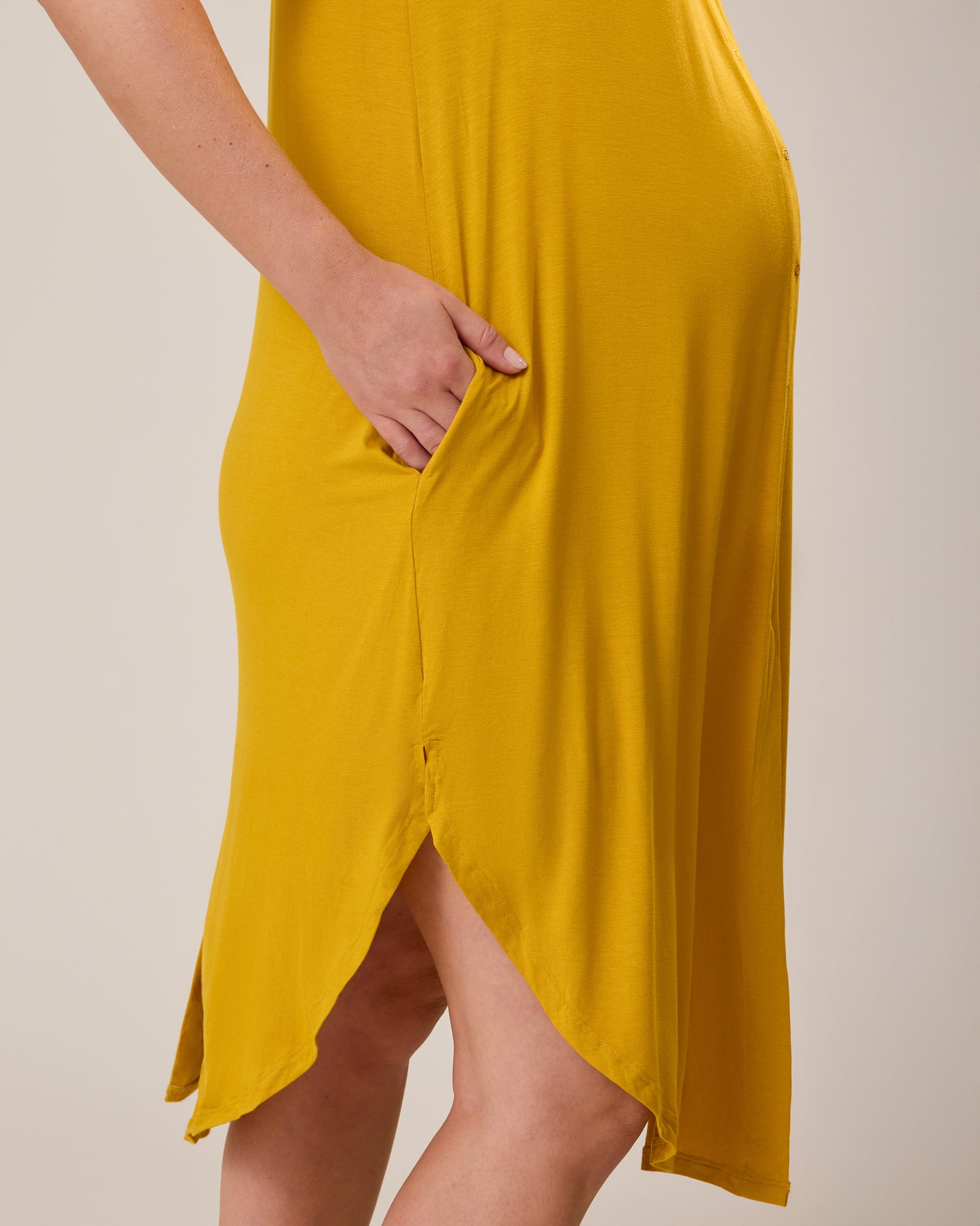 Women's Solid Bamboo Labor and Delivery Hospital Gown - Wild Strawberry main image 0