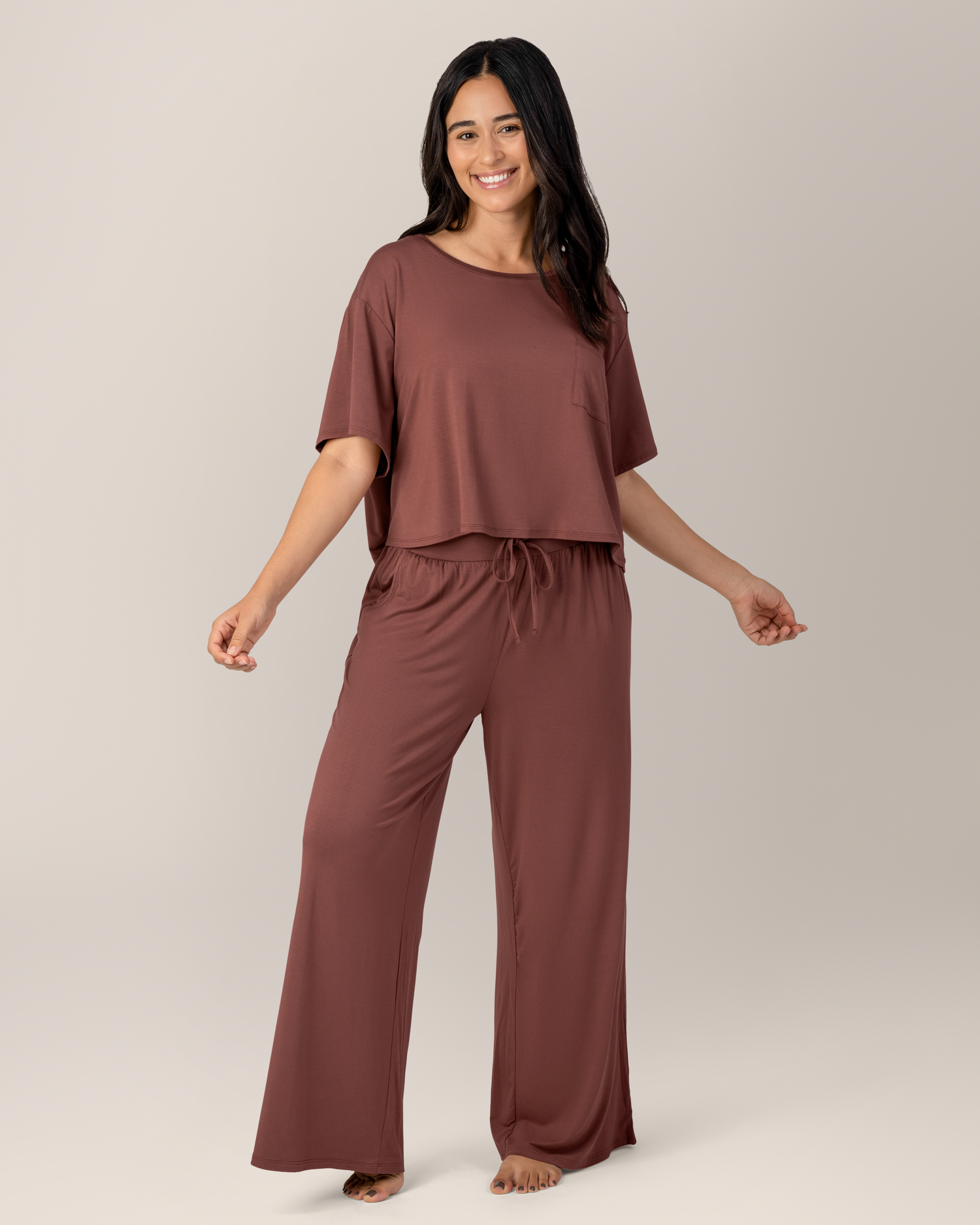 Aria Bamboo Casual Lounge Pant | Redwood - Kindred Bravely
