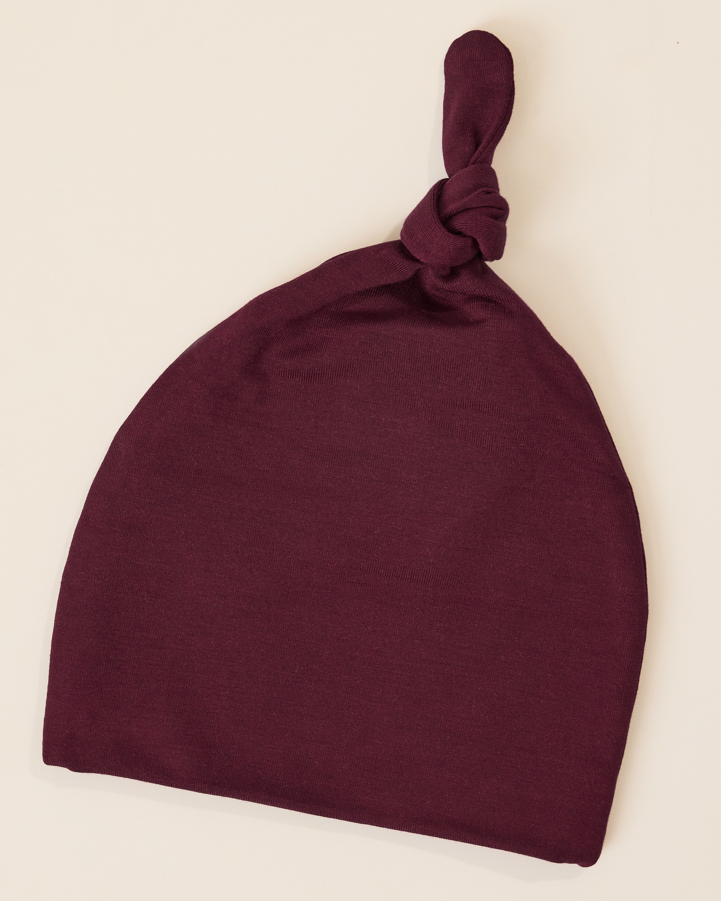 Hat from the Cozy Bamboo Baby Gown & Hat in Deep Burgundy