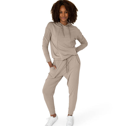Bamboo Maternity & Postpartum Joggers | Stone Taupe-Bottoms & Dresses-Kindred Bravely