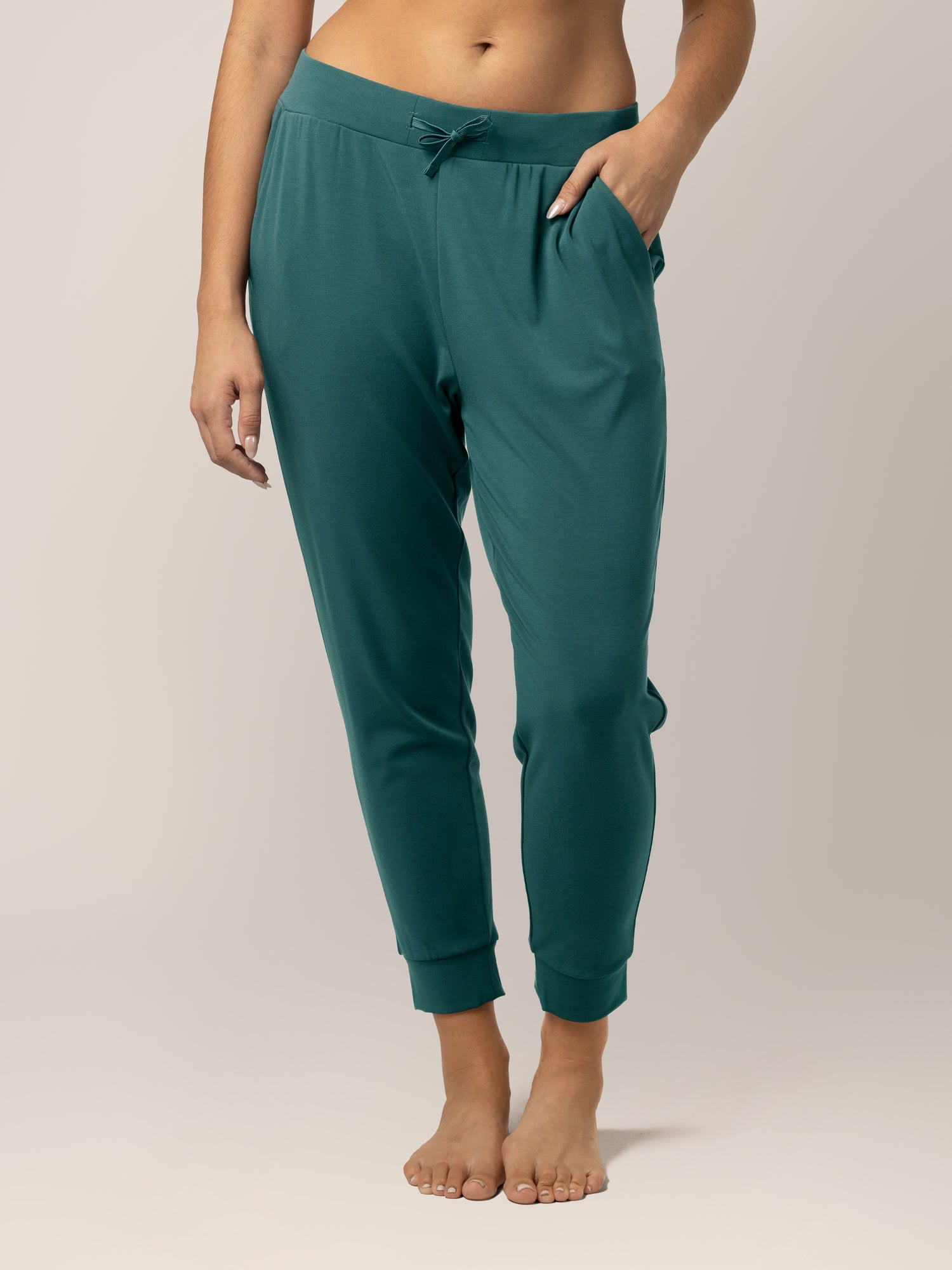 Bamboo Maternity & Postpartum Jogger | Evergreen - Kindred Bravely
