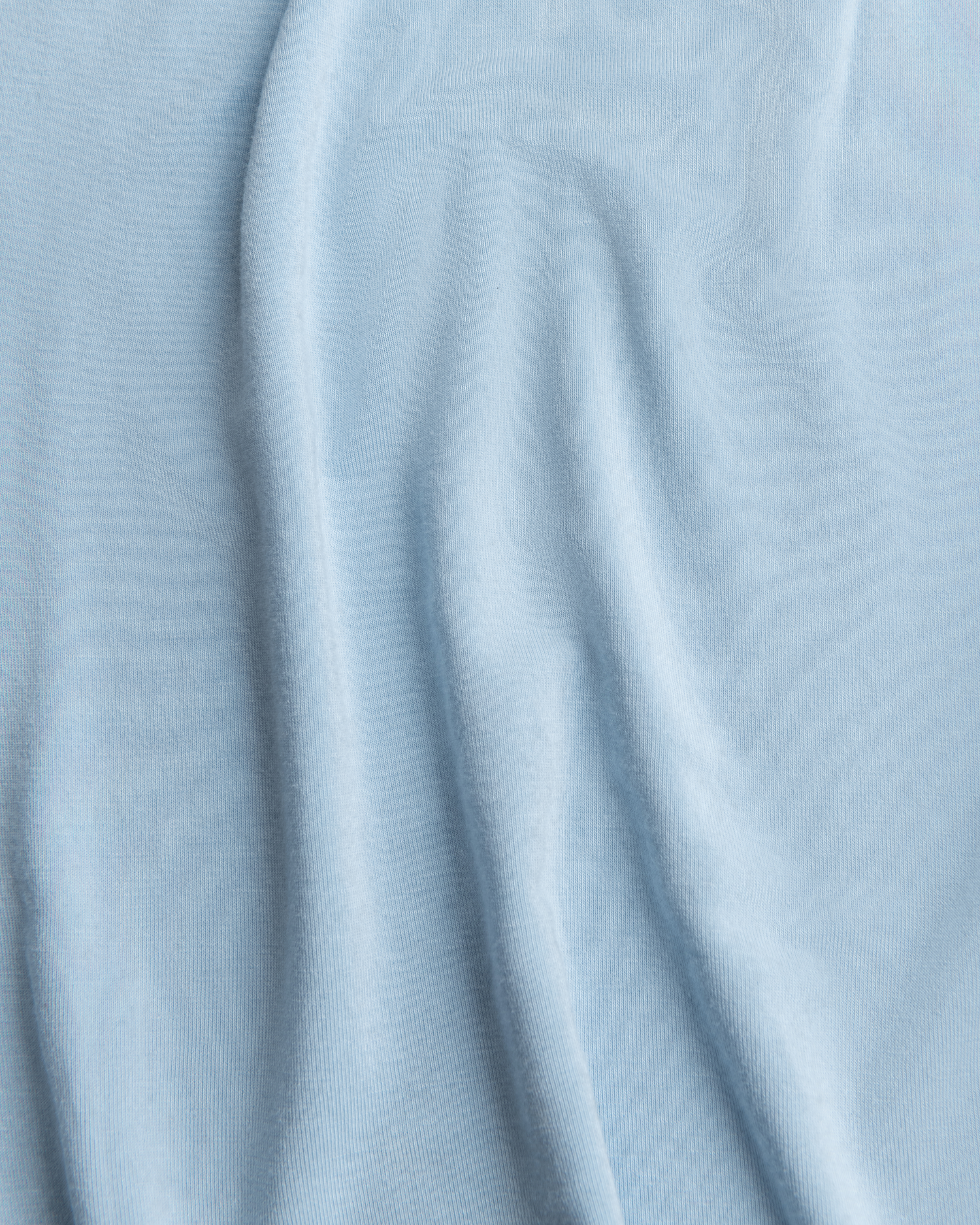 Close-up of Bamboo Baby Pajamas in French Blue with folds