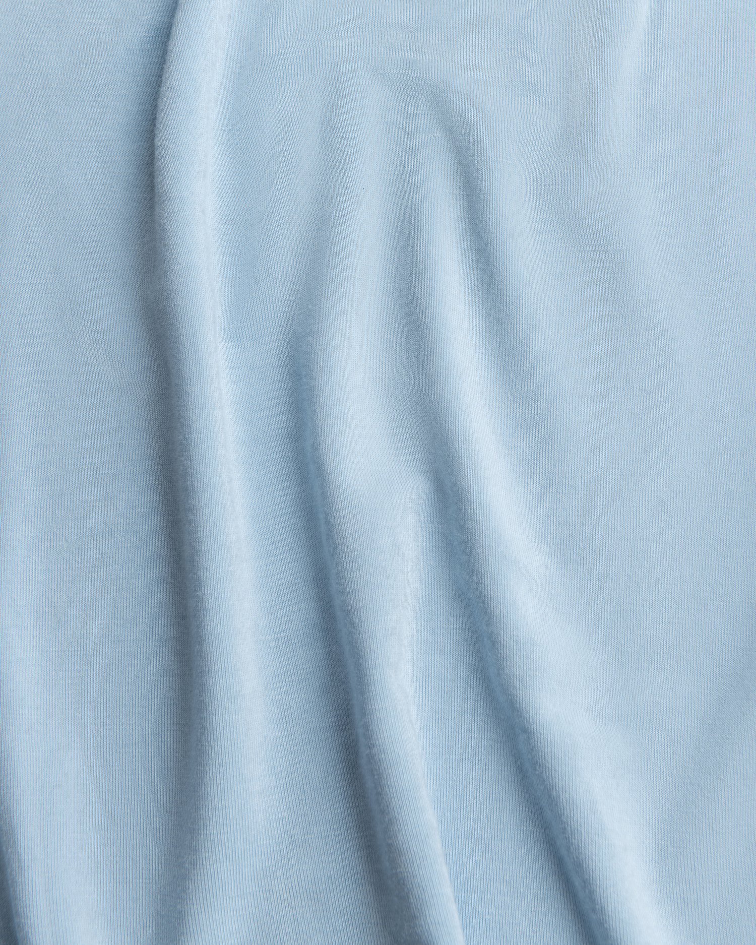 Close-up of Bamboo Swaddle Blanket in French Blue with folds