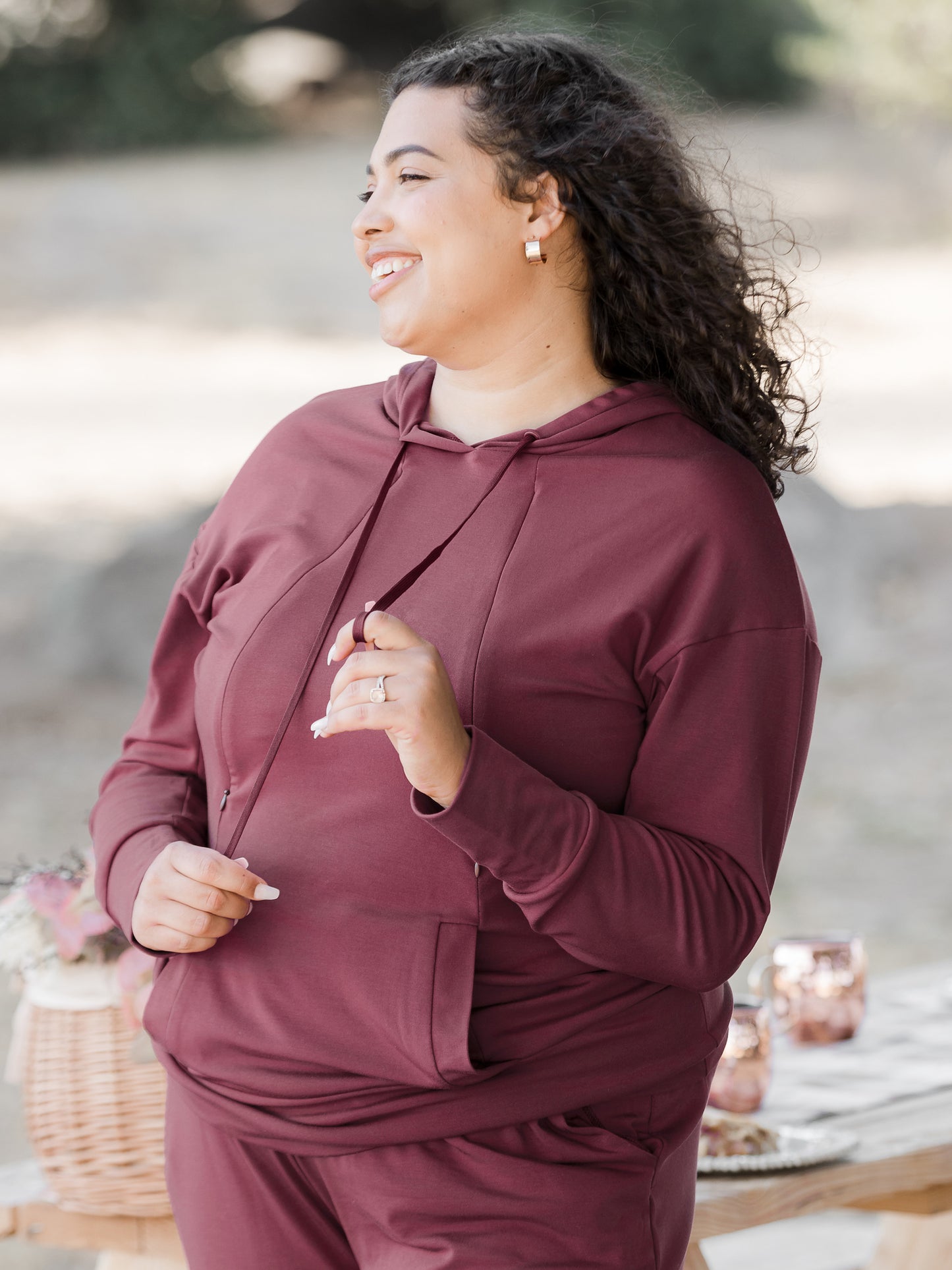 Bamboo Nursing Hoodie | Fig-Tops-Kindred Bravely