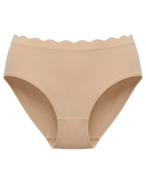 BareBond™ Cotton Maternity & Postpartum Brief in Sand on a white background.