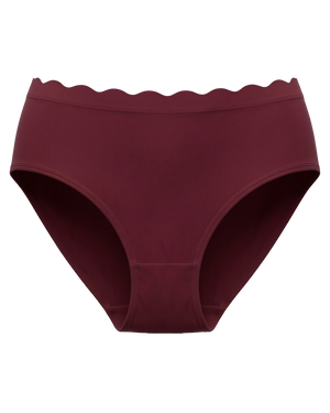 BareBond™ Cotton Maternity & Postpartum Brief in Garnet on a white background.