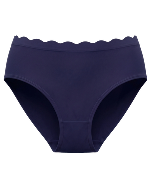 BareBond™ Cotton Maternity & Postpartum Brief in Coastal Navy on a white background.
