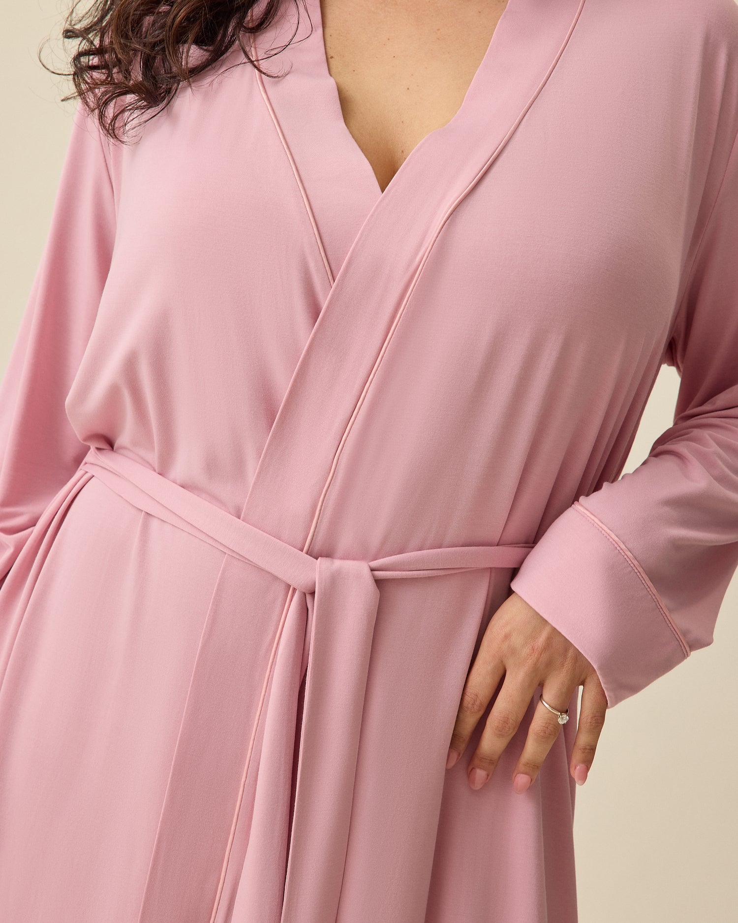 garde-robeページ Clea Bamboo Robe | Light Mauve – Kindred Bravely