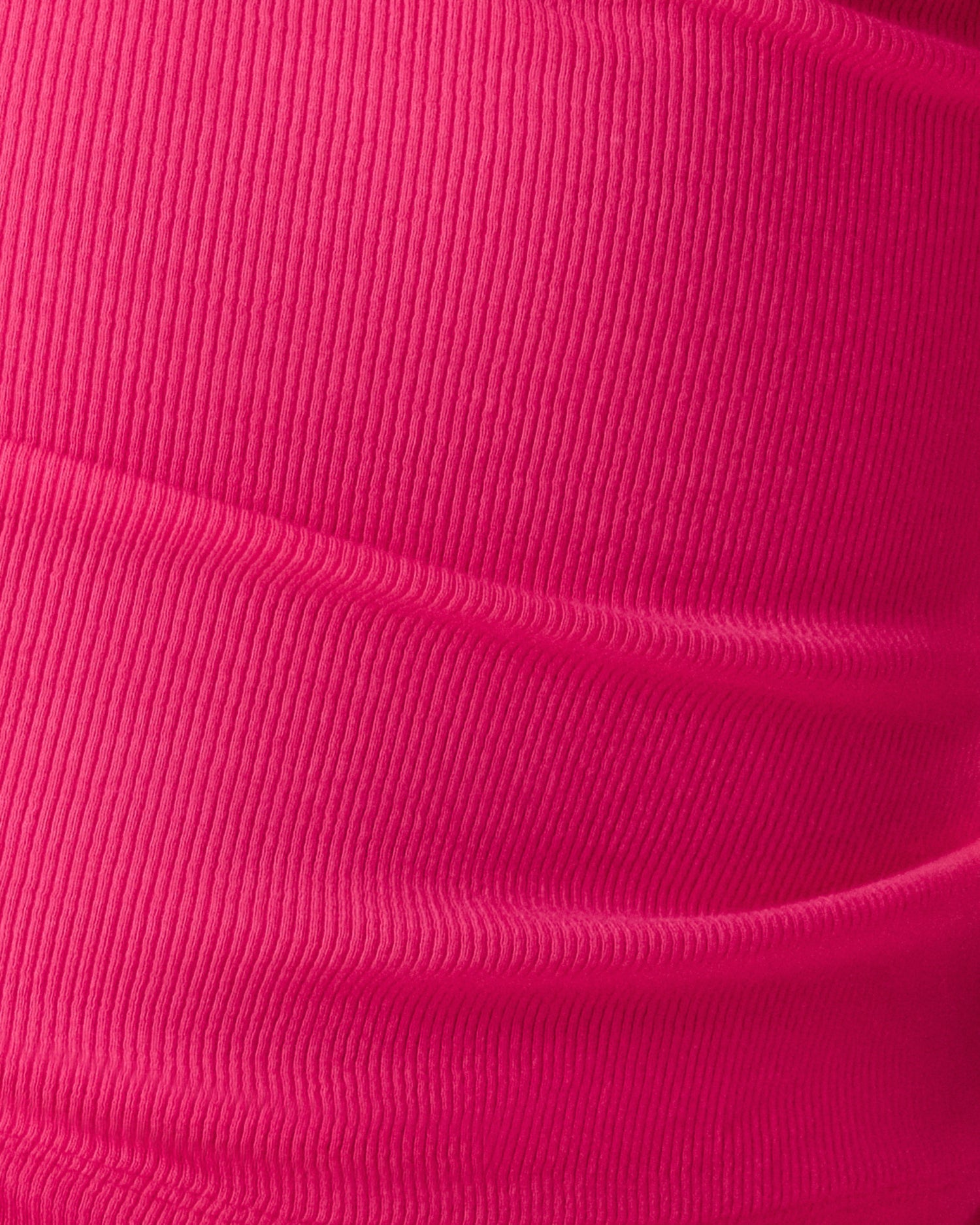 Close up of the Ribbed Bamboo Racerback Nursing Tank in Raspberry Pink