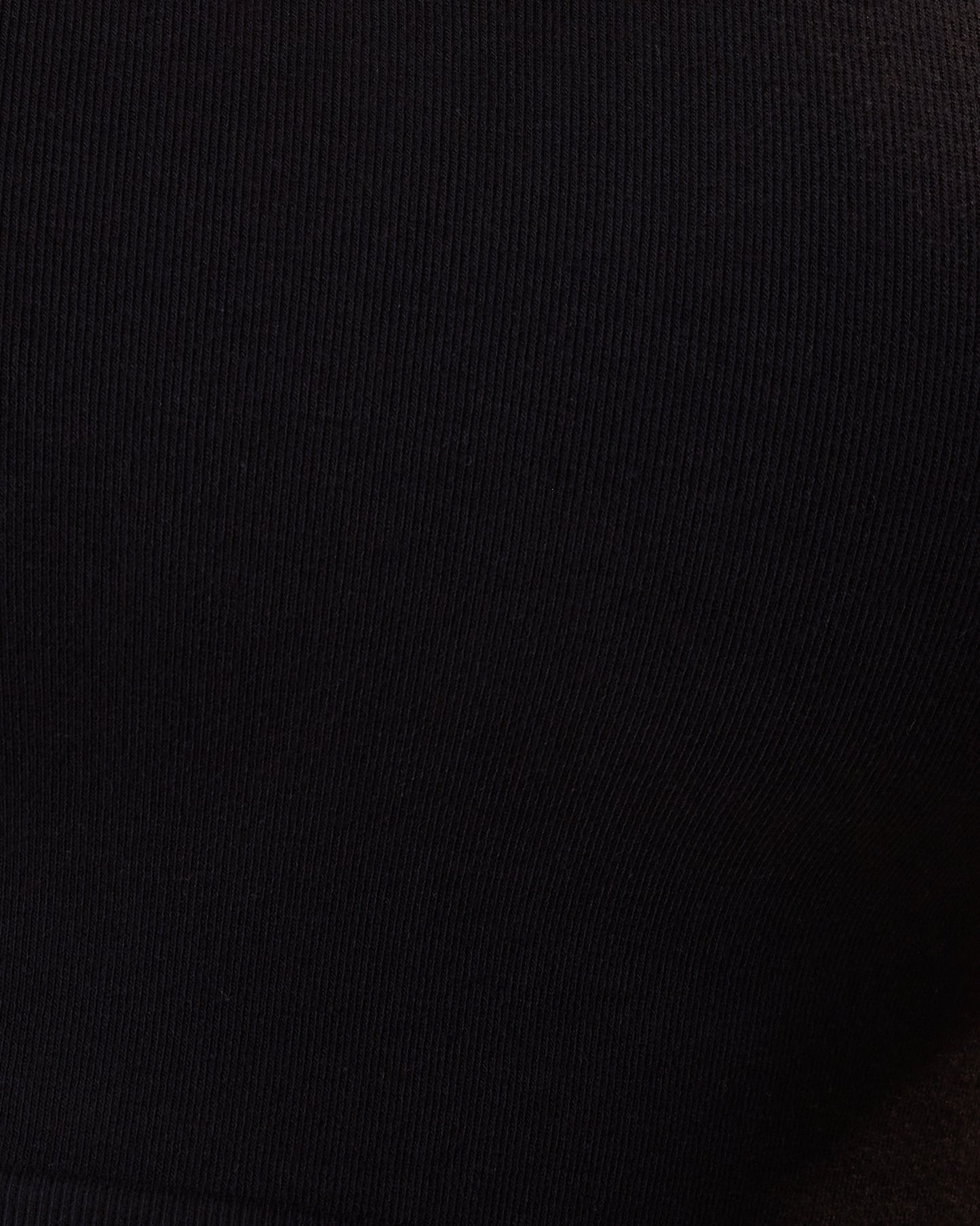 Close up of Sublime® Bamboo Scoop Neck Maternity & Nursing Longline Bra Top in Black 