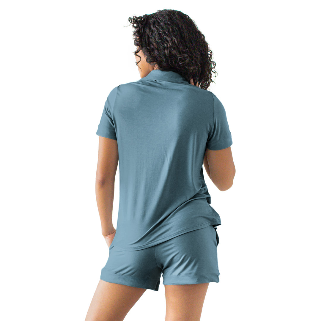 Clea Bamboo Classic Short Sleeve Pajama Set | Cypress-Pajamas-Kindred Bravely
