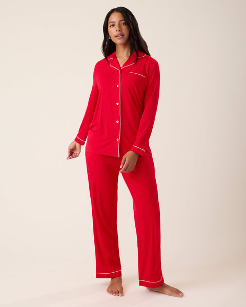 CleaLongSleevePajamaSet-Red-