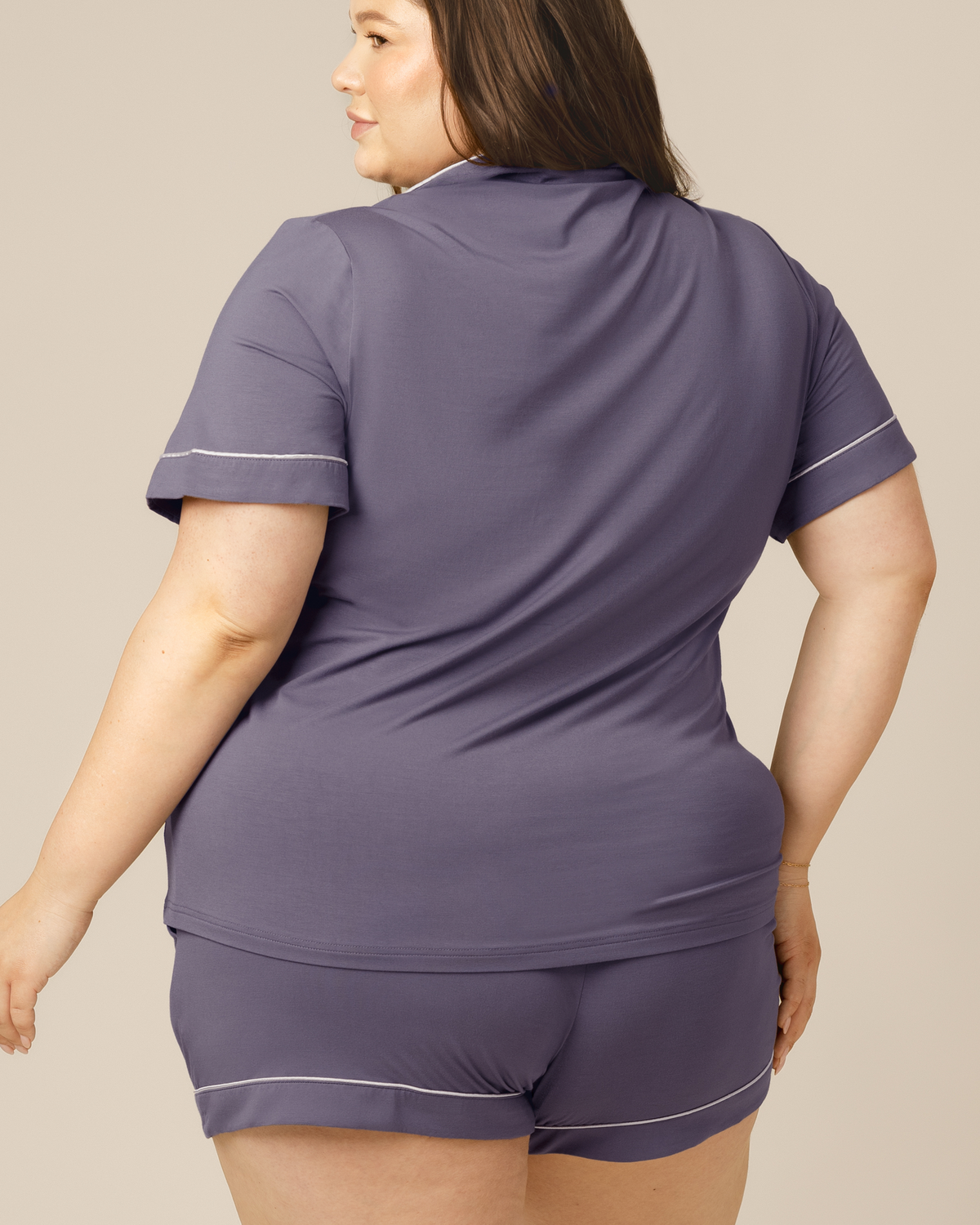 Clea Bamboo Short Sleeve Pajama Set | Granite - Kindred Bravely