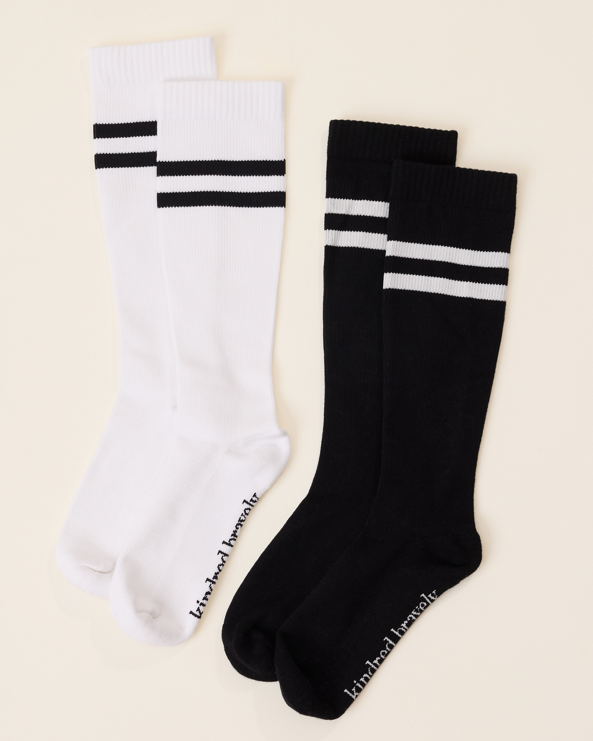 Premium Maternity Compression Socks (2-Pack) | Black & White