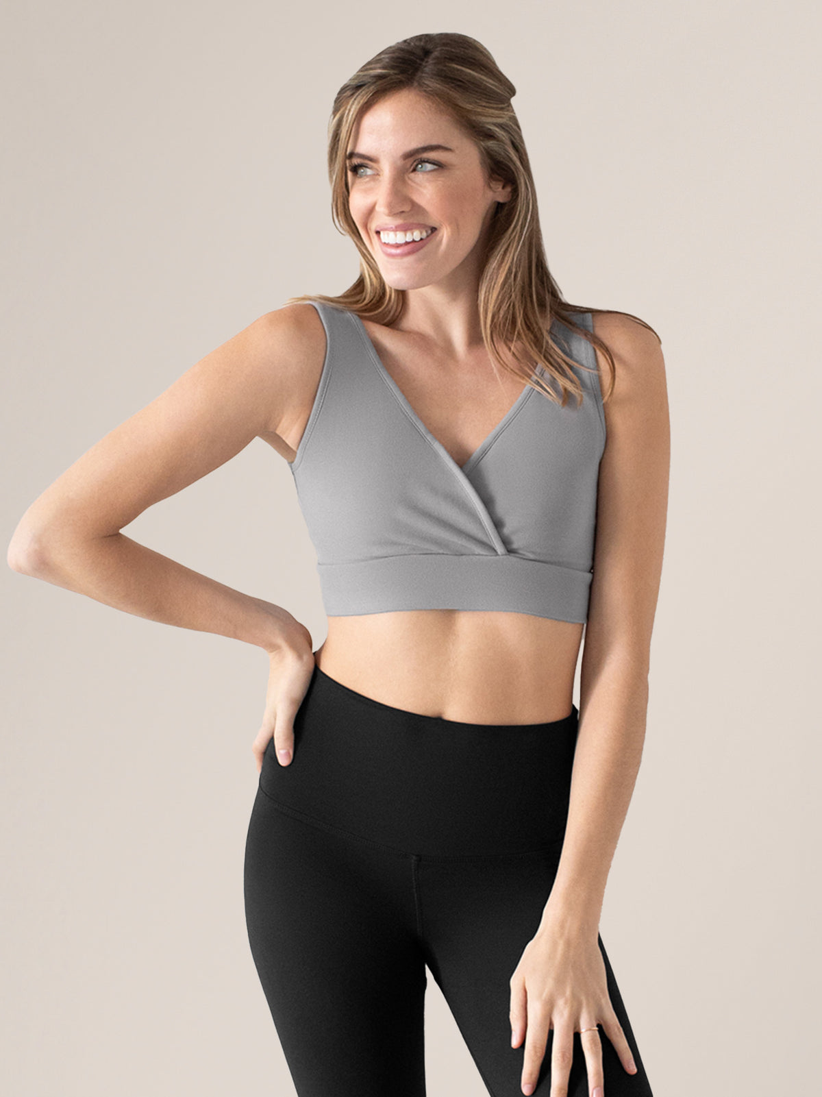 Organic Sleep & Nursing Bra Grey