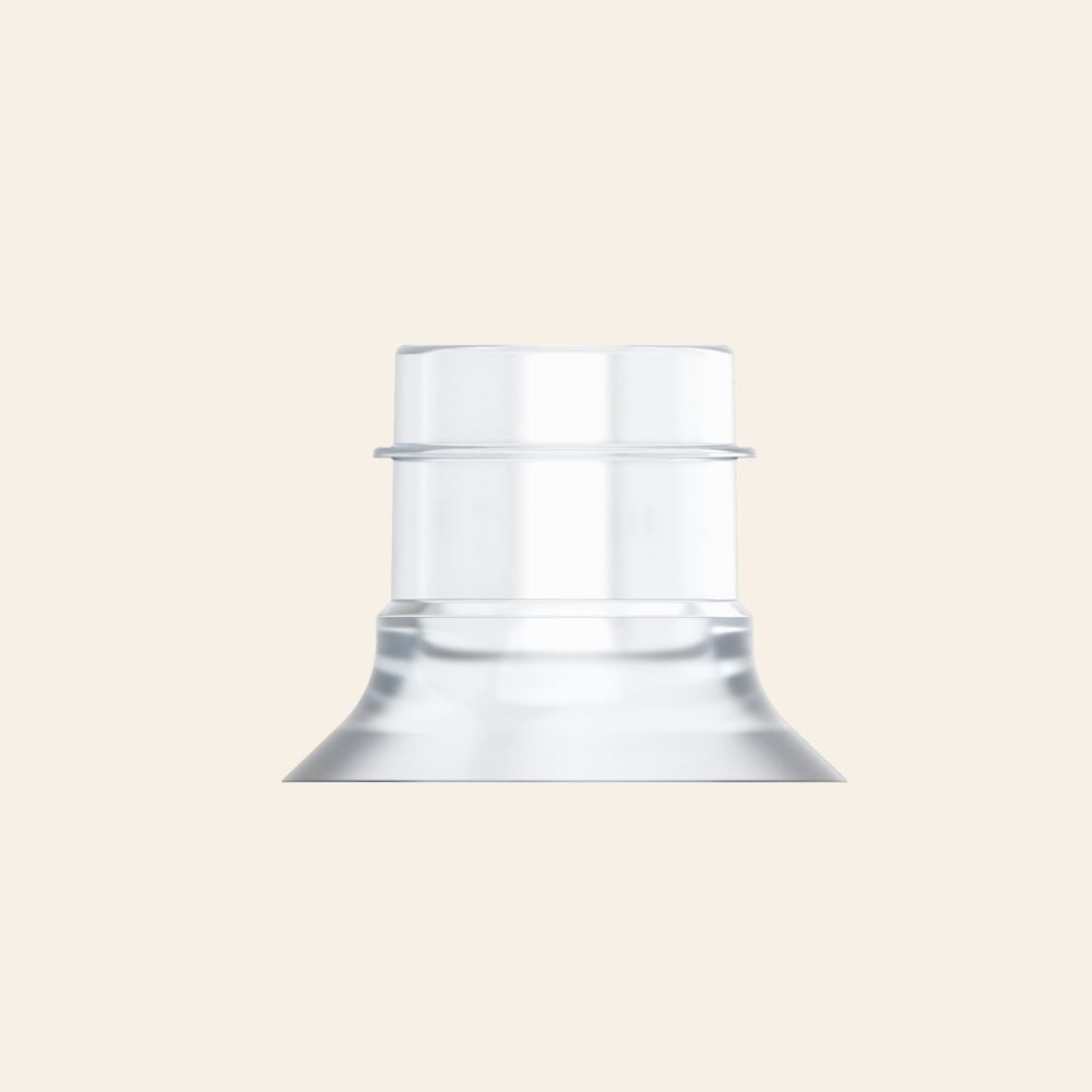 Flange insert of the Lansinoh - Discreet Duo™ Wearable Pump on a beige background
