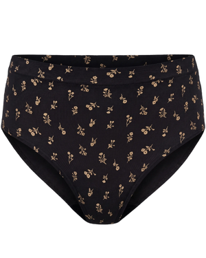 Every Stage Brief in Black Wildflower on a white background