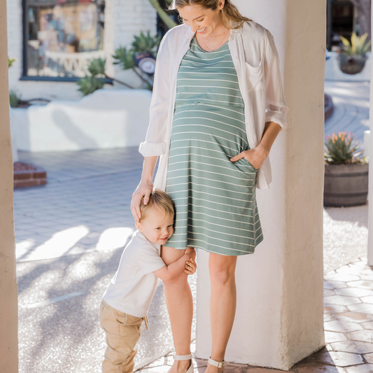 Maternity Henley Neck Feeding Dress - Kmart