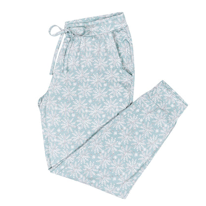 Everyday Lounge Joggers | Frosted Snowflake-Bottoms & Dresses-Kindred Bravely