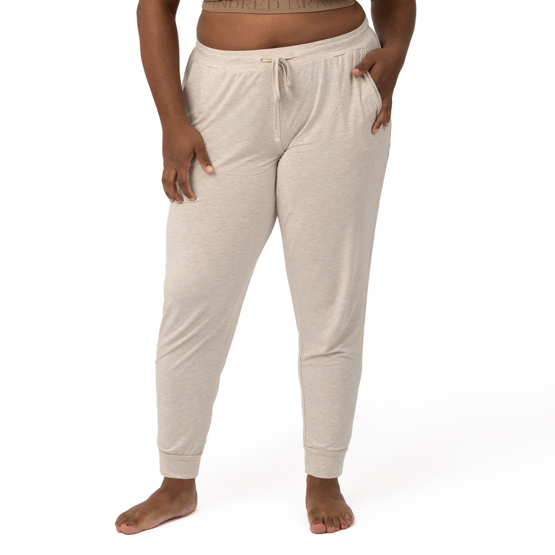 Everyday Lounge Joggers | Long - Oatmeal Heather-Bottoms & Dresses-Kindred Bravely