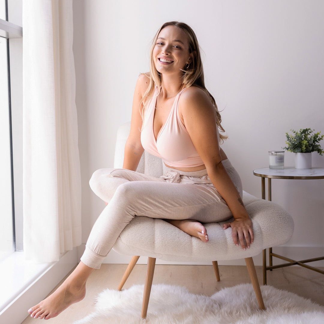 Everyday Lounge Joggers | Oatmeal Heather-Bottoms & Dresses-Kindred Bravely