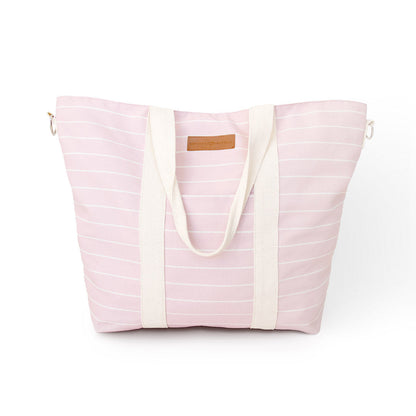 Florence Tote | Pink & White Stripe-Accessories-Kindred Bravely