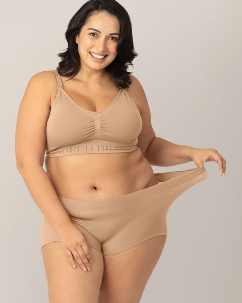 Grow with Me™ Maternity & Postpartum Boyshort | Beige - Kindred