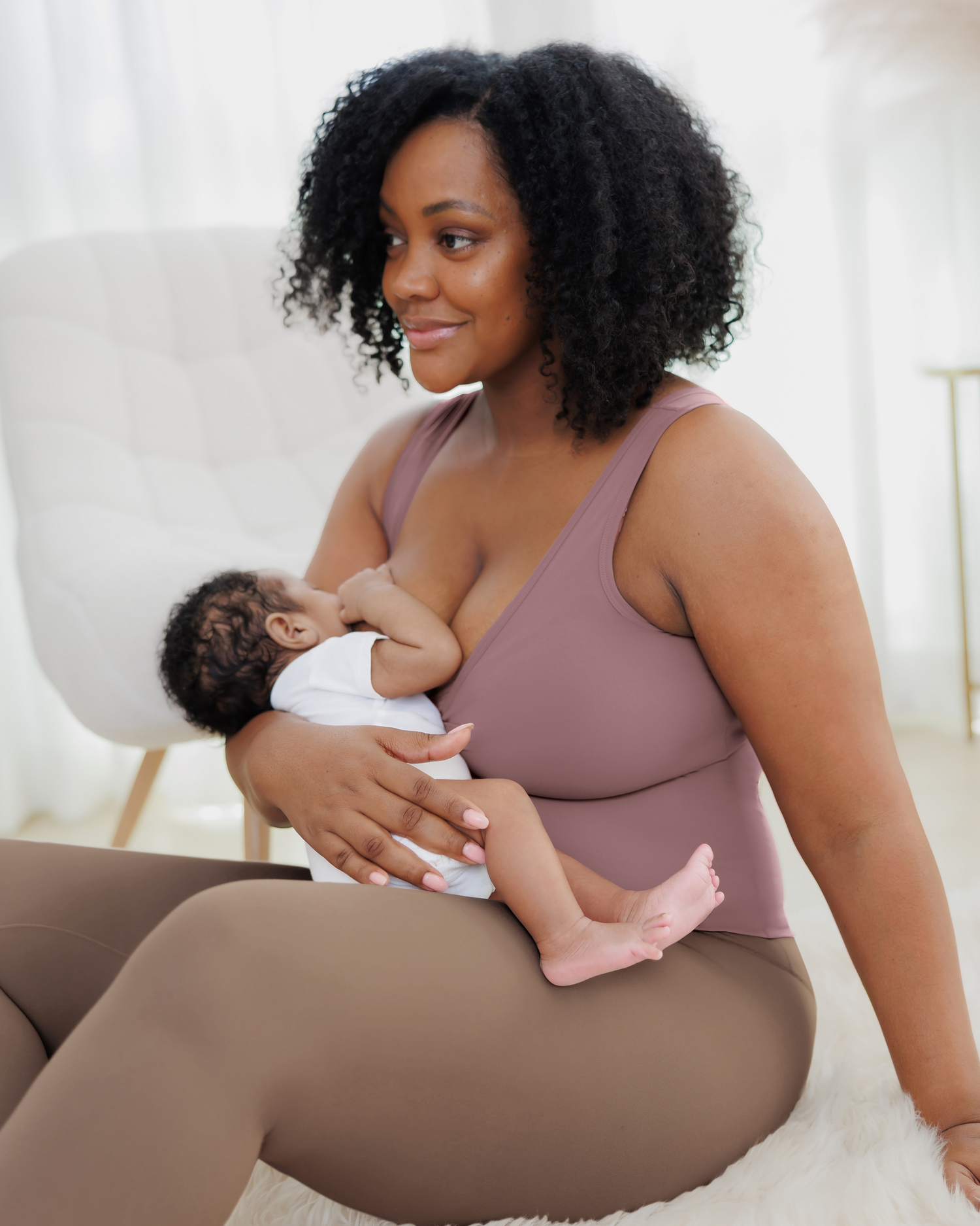 Grow with Me™ Maternity & Nursing Tank | Taupe - Kindred Bravely