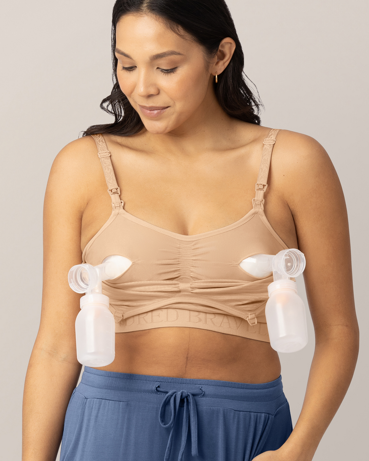 Sublime® Hands-Free Pumping & Nursing Bra Two-Pack | Beige
