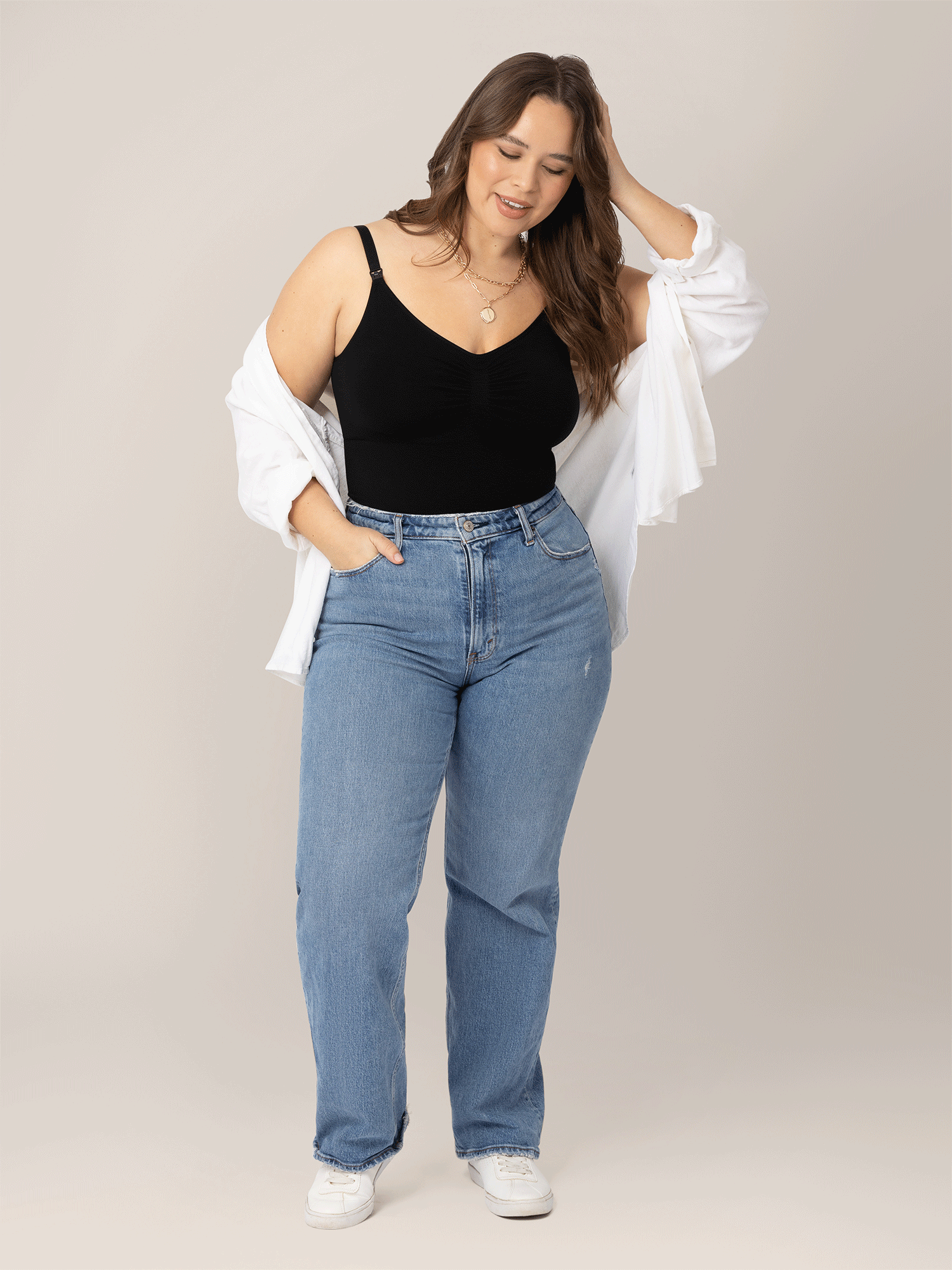 Sublime®️ Bamboo Maternity & Nursing Bodysuit | Black - Kindred