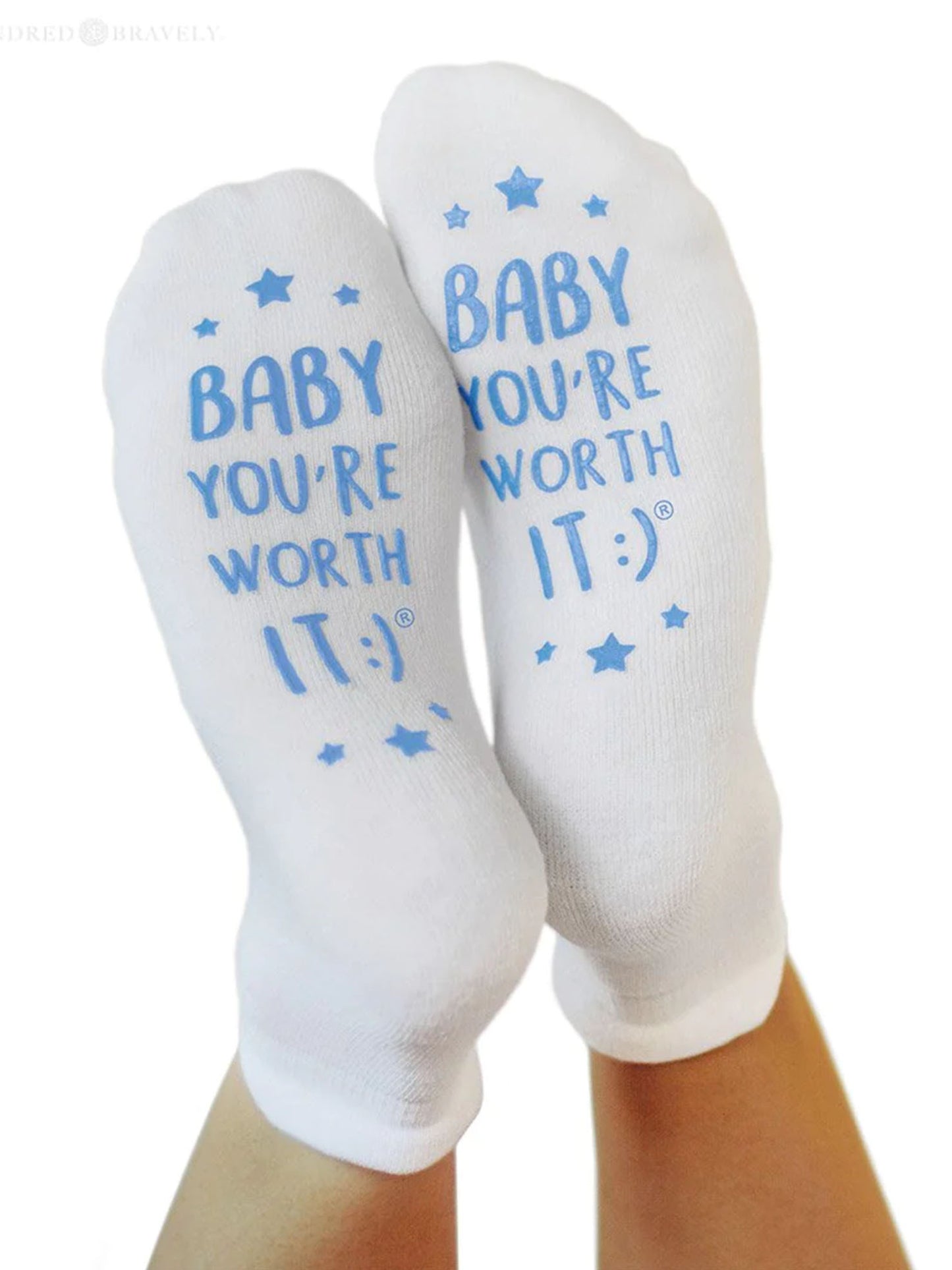 Labor & Delivery Socks | Worth It Blue