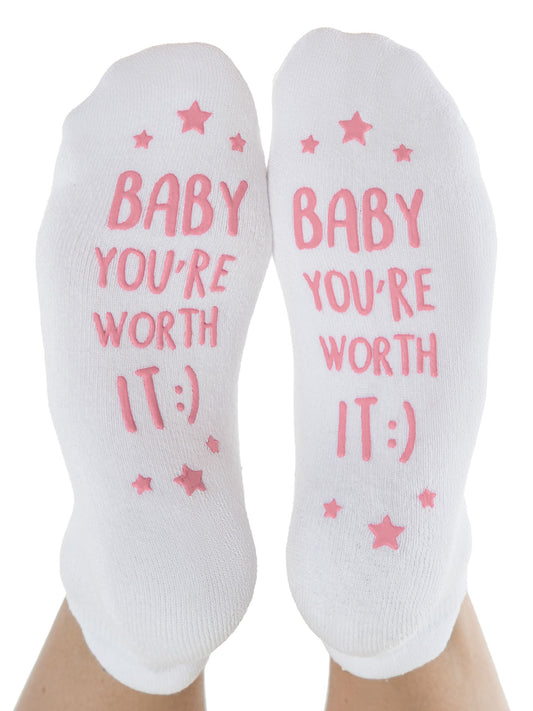 Labor & Delivery Socks | Worth It Pink