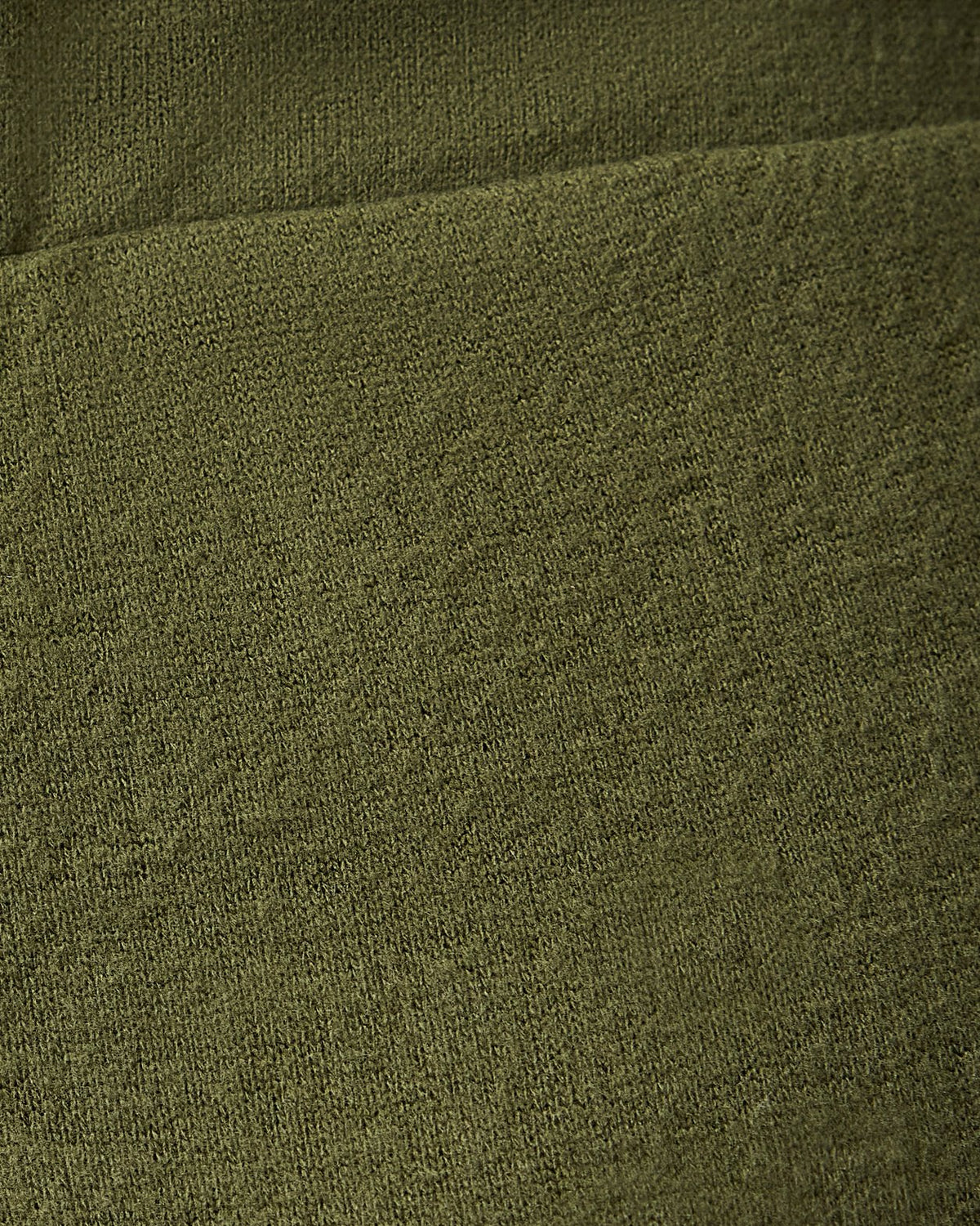 Close up of texture on CozyKnit Wide Leg Lounge Pant in Deep Olive.