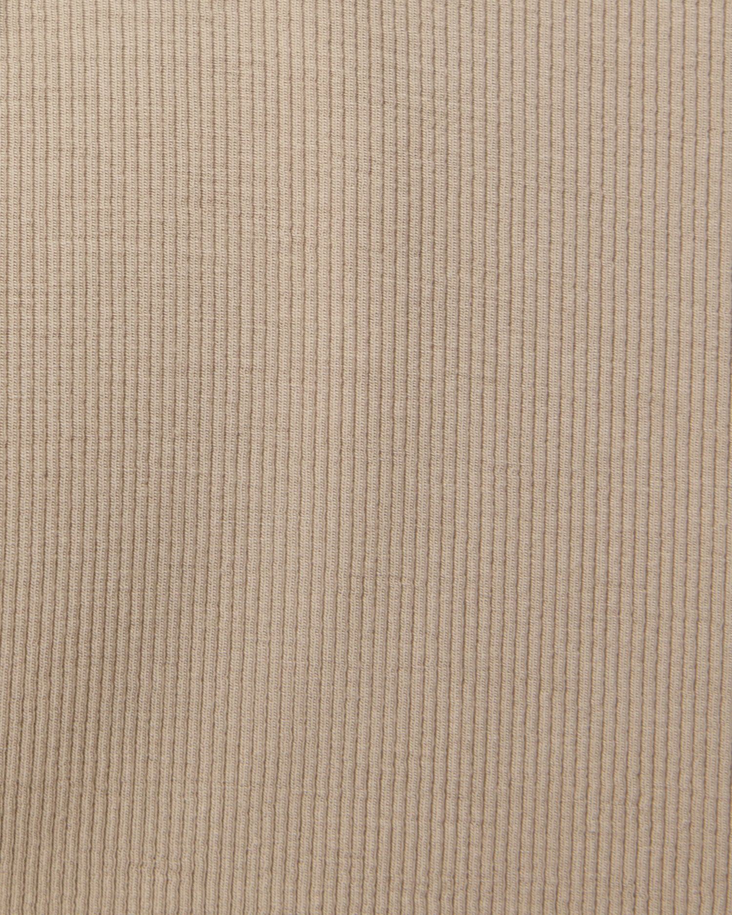 Close up of soft fabric on Ribbed Bamboo Racerback Nursing Tank in Sandstone.