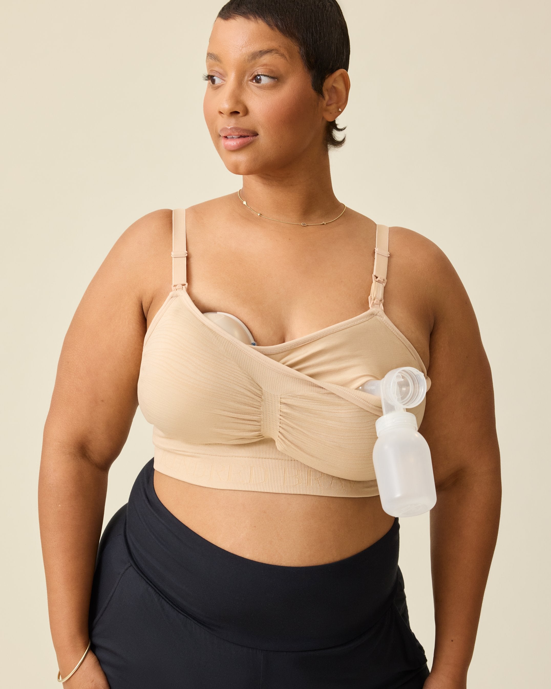 Sublime® Hands-Free Pumping & Nursing Bra | Beige – Kindred Bravely