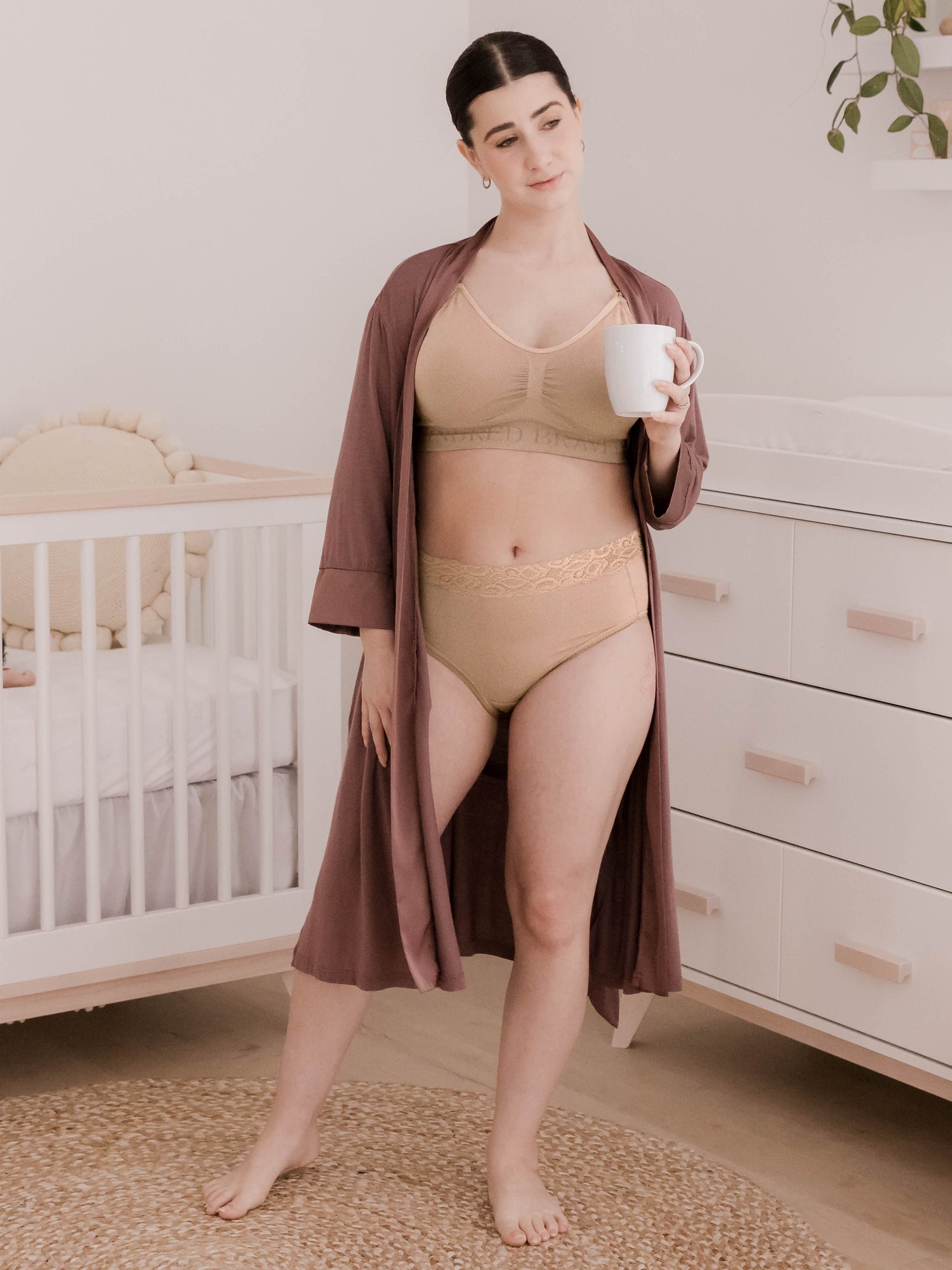 Yintry Vrouwen Zwangerschap Slipje Ademend Katoen Knickers Dames Zwangerschap Postpartum Ondergoed 6 Pack, Kleur: zwart., L