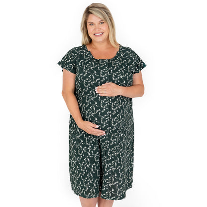 Universal Labor & Delivery Gown | Evergreen Blossom