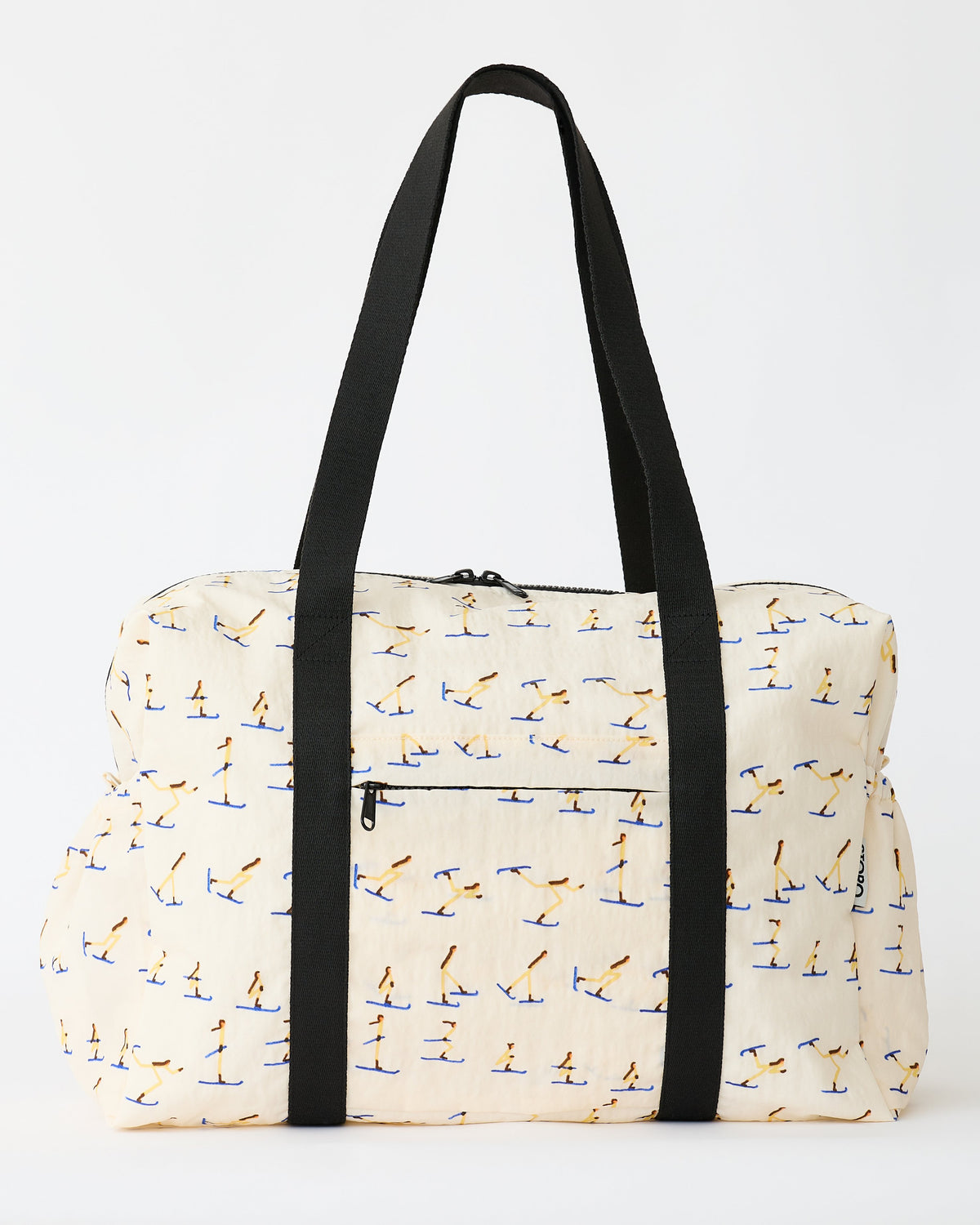 Large Weekender Bag in Ivory Ski, on an off white background.