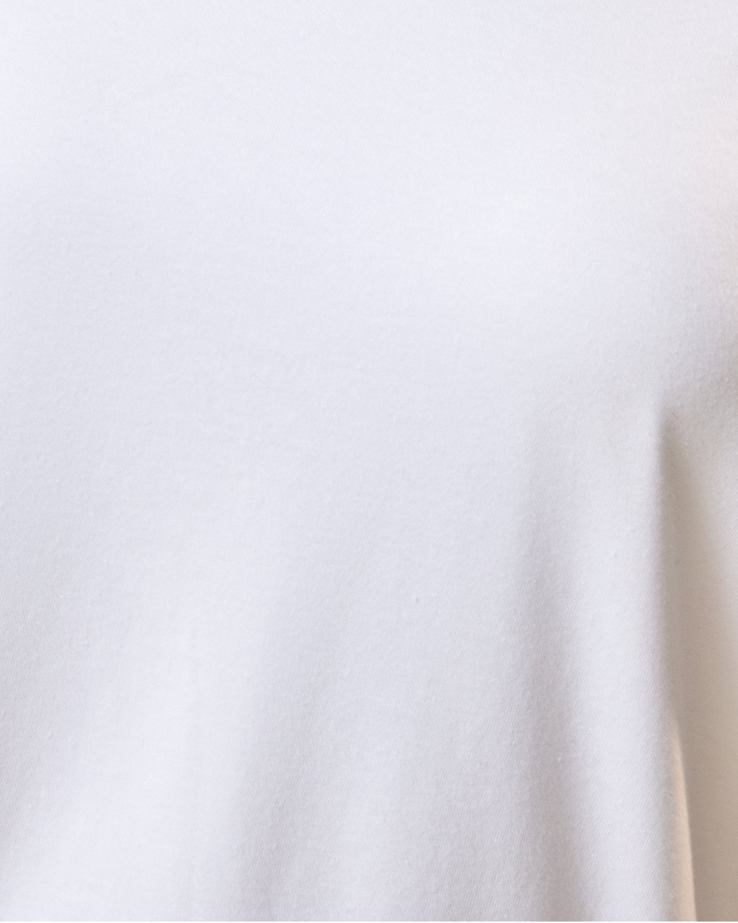 Close up of Slim Fit Cotton Nursing T-shirt in White