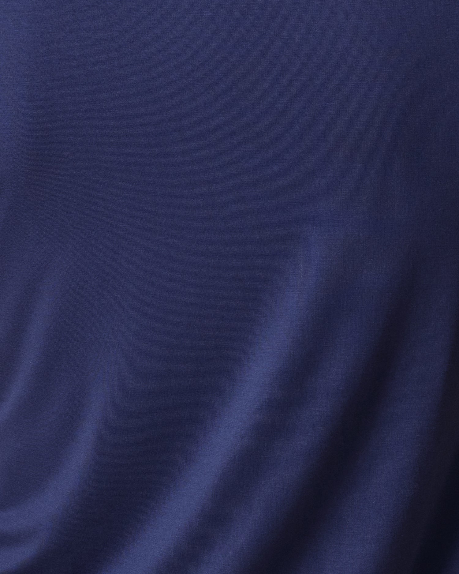 Close up of the Asymmetrical Nursing T-shirt in Navy