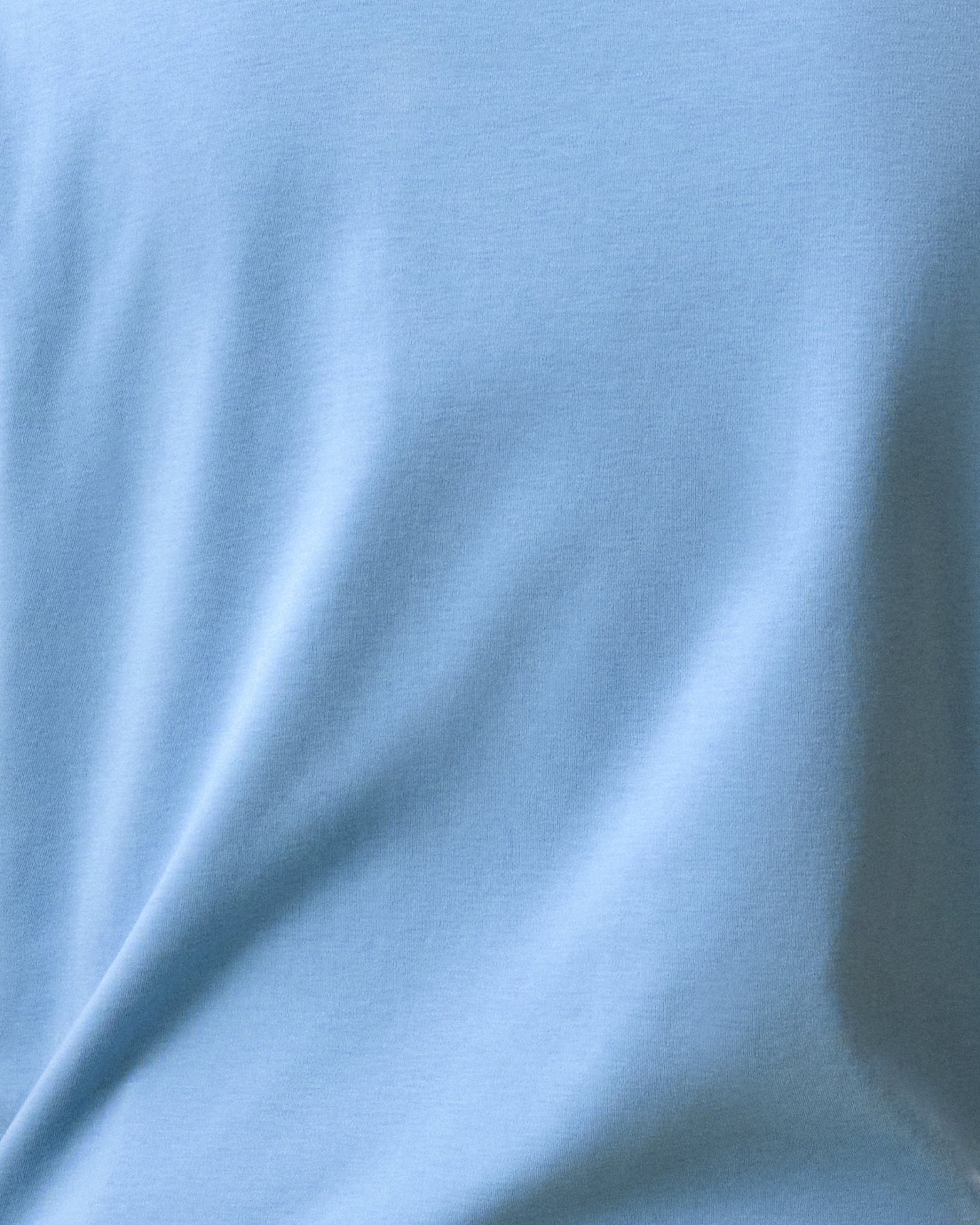Close up of Pima Cotton Side Zip Maternity & Nursing T-shirt in Vintage Blue