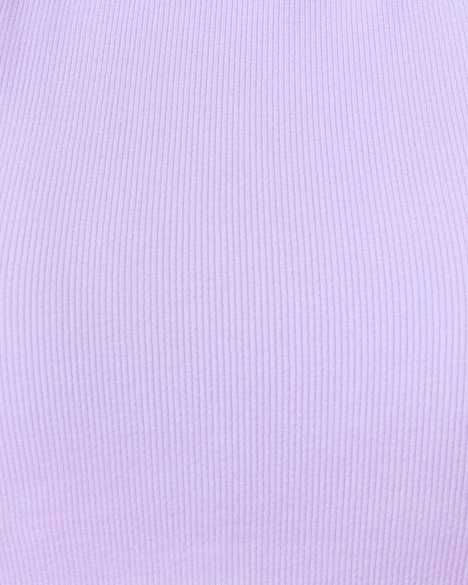Close up of Ribbed Bamboo Racerback Nursing Tank in Lavender