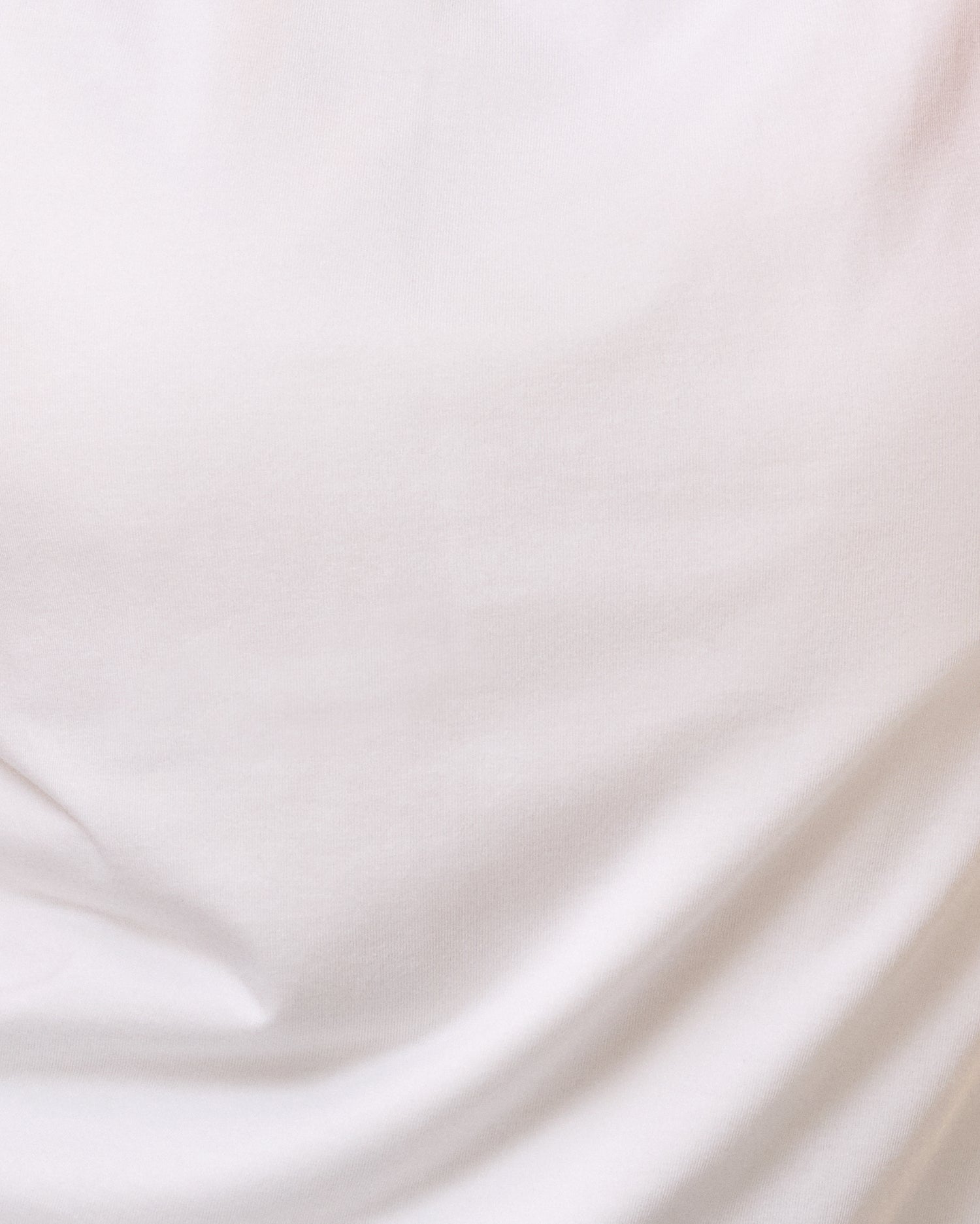 Close up of Slim Fit Modal Nursing T-shirt in White