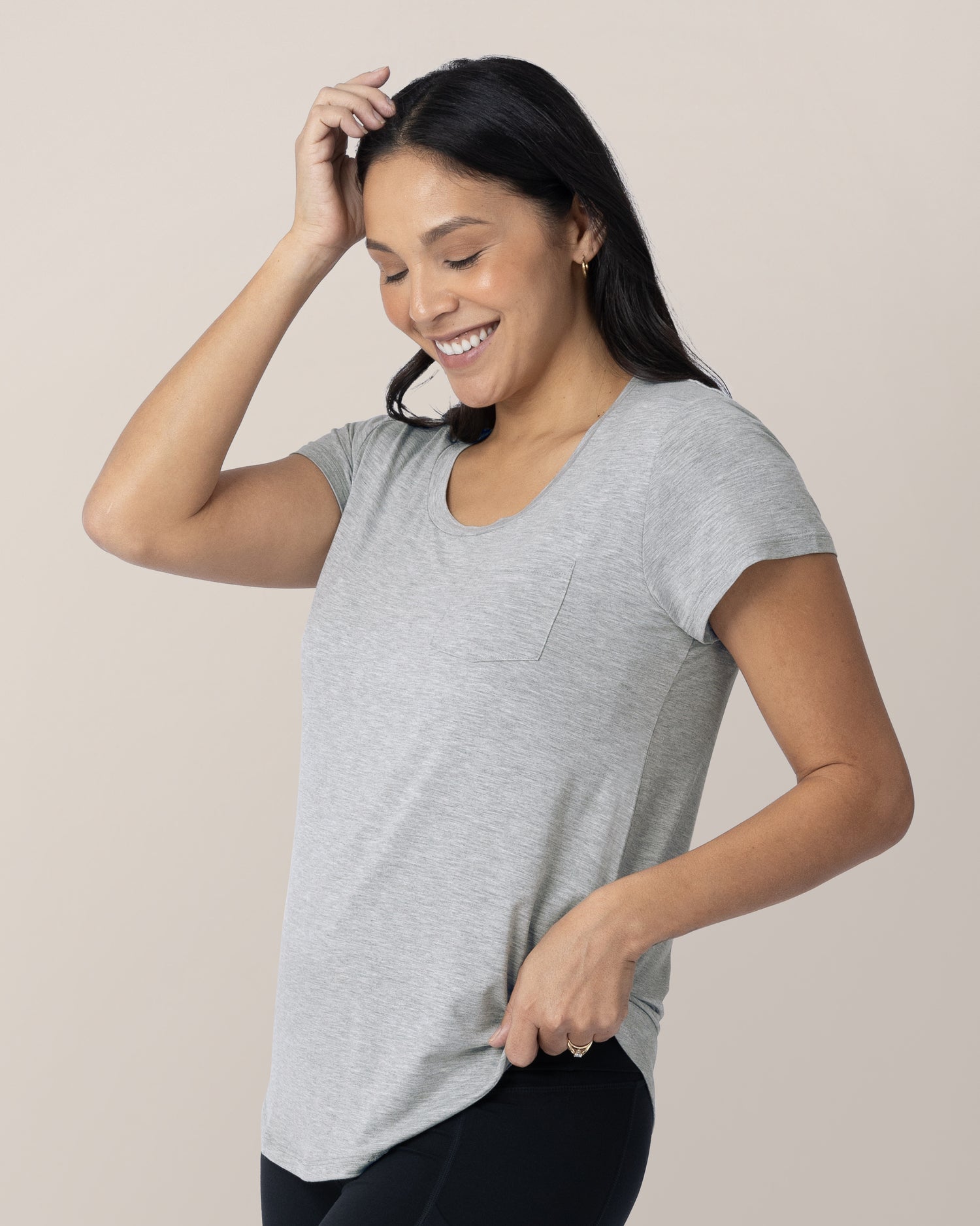 Everyday Maternity & Nursing T shirt Heather