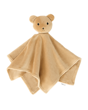 Cuddle Buddy Lovey in Brown Bear on a white background.