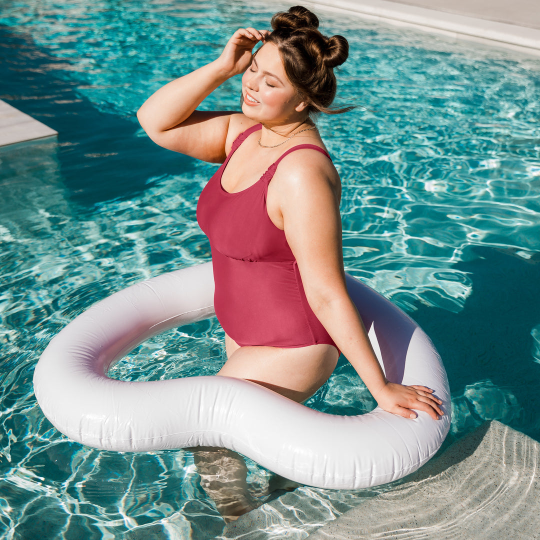Nursing & Maternity Classic One Piece Swimsuit | Auburn-Swimwear-Kindred Bravely