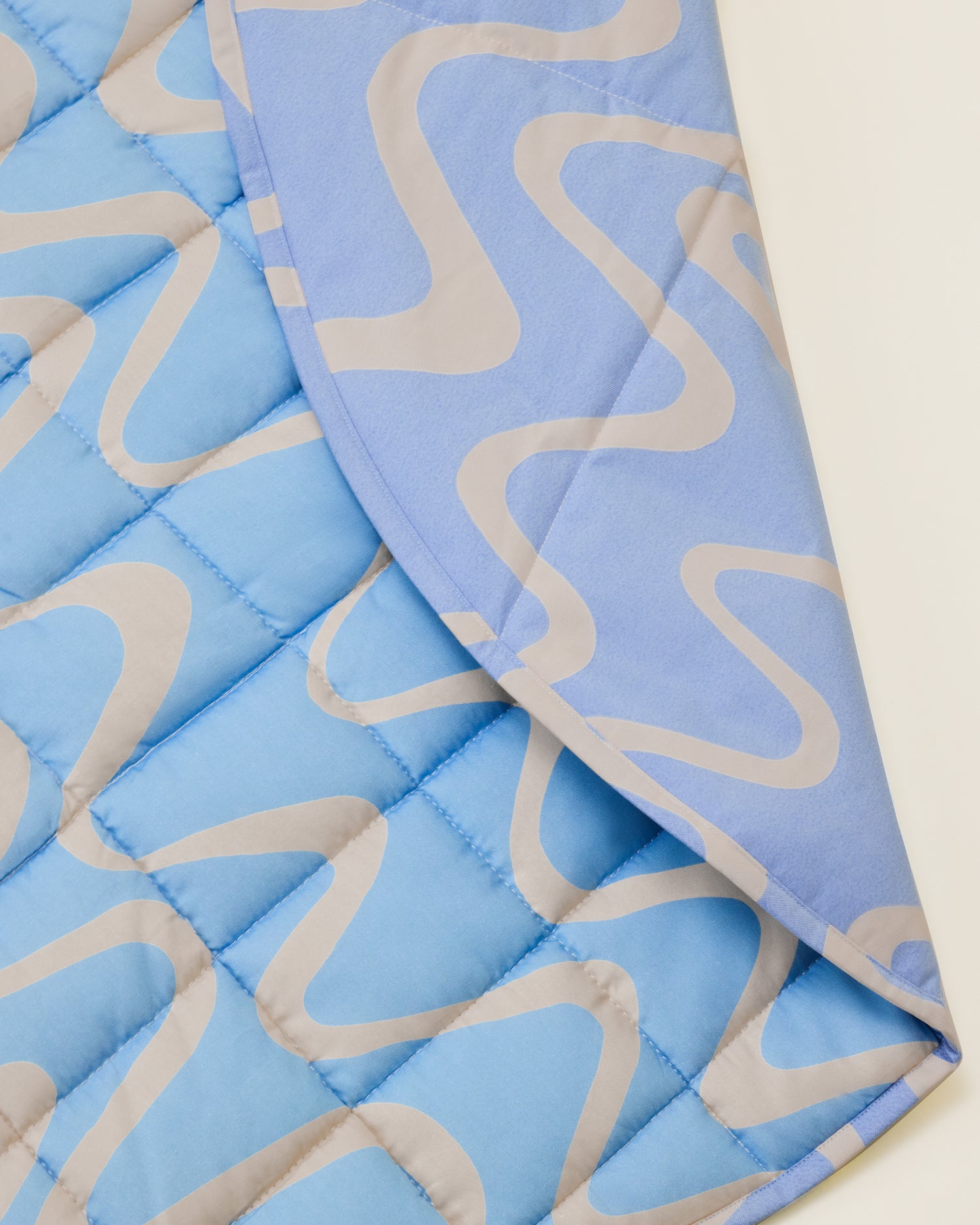 Inside Outside Play Mat Portable Baby Blanket | Blue Waves - Storq