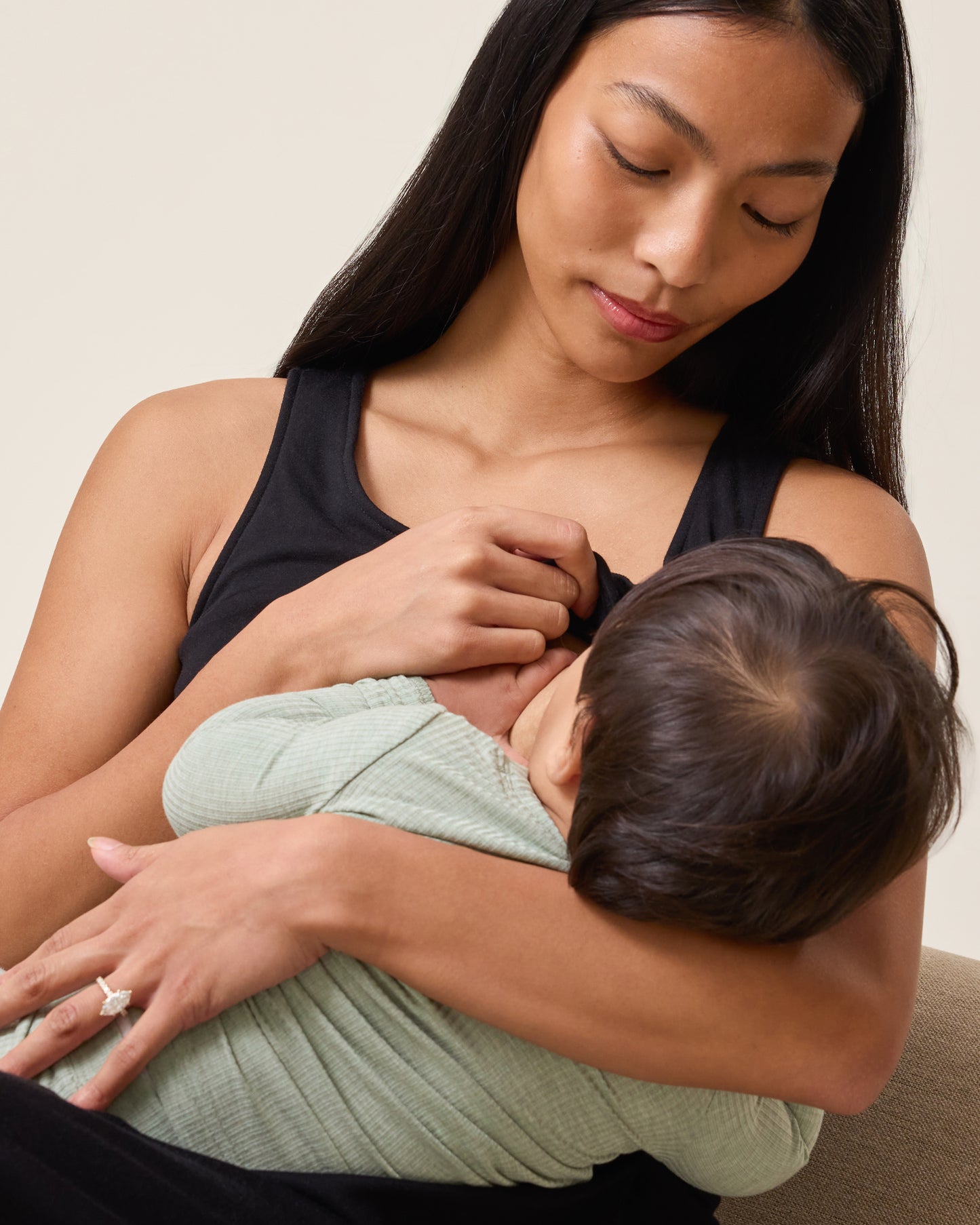 Penelope Crossover Nursing Dress | Black